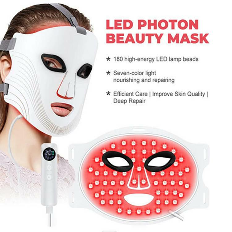 Röd LED -ljusterapi ansiktsmask