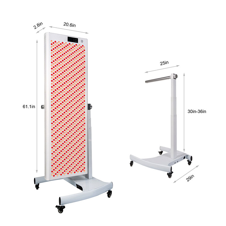 Red Light Skin Care Therapy LED-vikbar panel